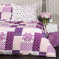 4Home Posteljnina iz krepa, Patchwork violet, 140 x 200 cm, 70 x 90 cm