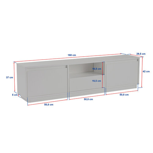 Masă TV Vanguard Natural White