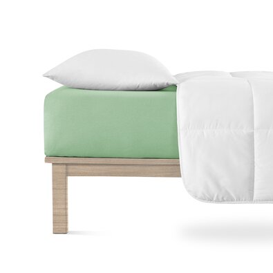 Cearșaf de pat 4Home jersey Lycra verde, 180 x 200 cm