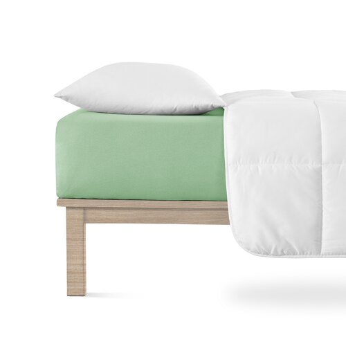 Cearșaf de pat 4Home jersey Lycra verde, 180 x 200 cm