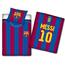 Bavlnené obliečky FCB dres č 10 Messi, 140 x 200 cm, 70 x 80 cm