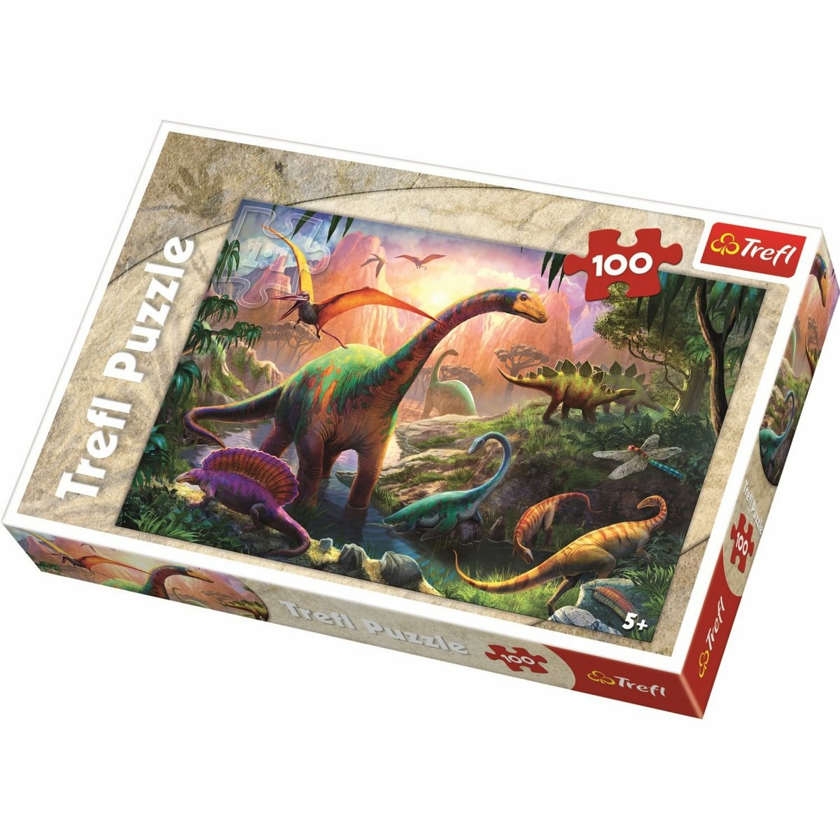 Obrázok Puzzle pro děti TREFL 100 dílků - Svět dinosaurů