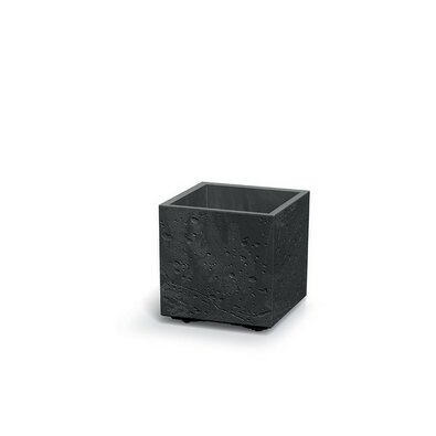 SIERRA SQUARE BETON EFFECT virágtartó 38,5 cm ,fekete