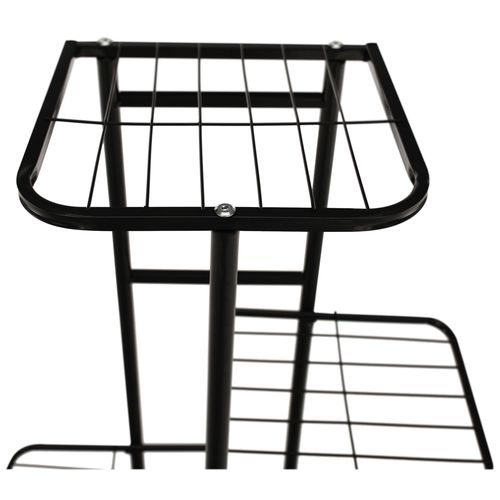 Bamir 1 virágállvány, sötétszürke, 43 x 22 x 98 cm