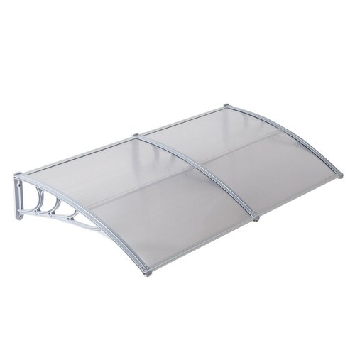 Marchiză copertină transparentă pentru ușă, 100 x 200 cm