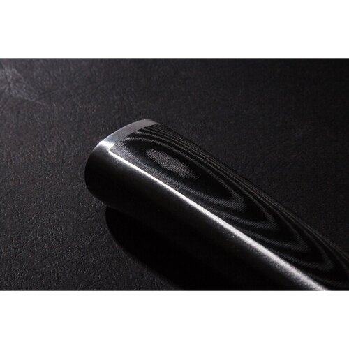 G21 Damascus Premium késkészlet bambusz blokkban, 4 db + élezőkő