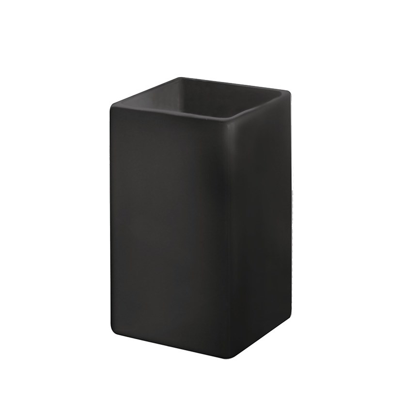 Téglik na zubnú kefku, čierny