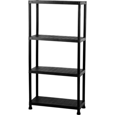 Raft din plastic cu 4 niveluri, 60 x 30 x 138 cm