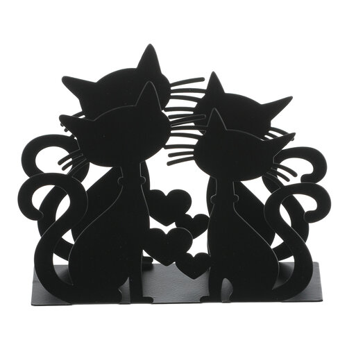 Autronic Suport metalic pentru șervețele Pisici,negru