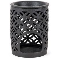 Porcelanowy kominek zapachowy Whittle czarny, 8,5 x 12 cm