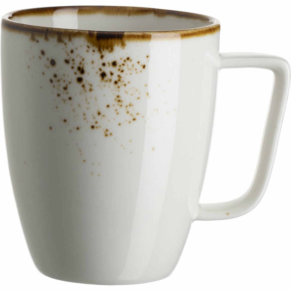 Mäser Hrnek na kávu Pintar White hnědé tečky 370 ml