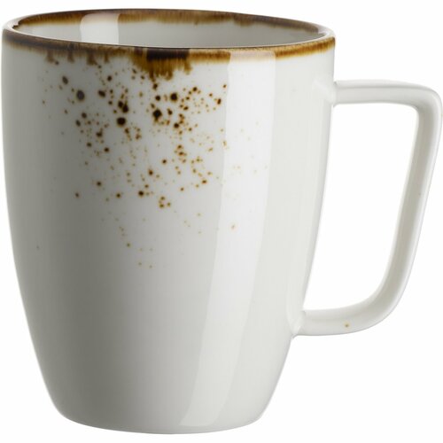 Mäser Cană de cafea Pintar Alb cu puncte maro 370ml