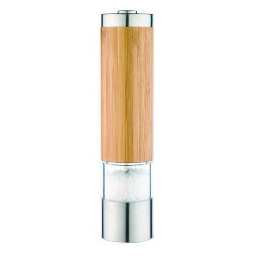 Levně Kitchisimo Elektrický mlýnek na sůl a pepř, 21,5 cm, bambus