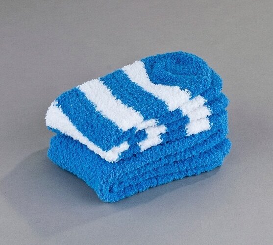 Sada 2 párů ponožek na spaní Batepo,  modré, bílá + modrá