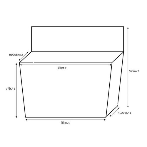 Heidrun Úložný box s víkem 10 l, 3 ks