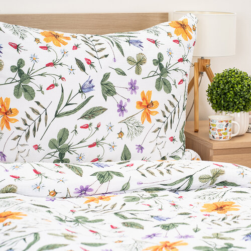 Lenjerie de pat din crep 4Home Wildflower Bliss, 140 x 220 cm, 70 x 90 cm