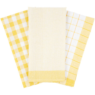 Geschirrtuch Gelb, 50 x 70 cm, 3er-Set