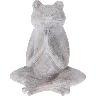 Gartendekoration Sitzender Frosch II, 16 x 19,5 x 29 cm