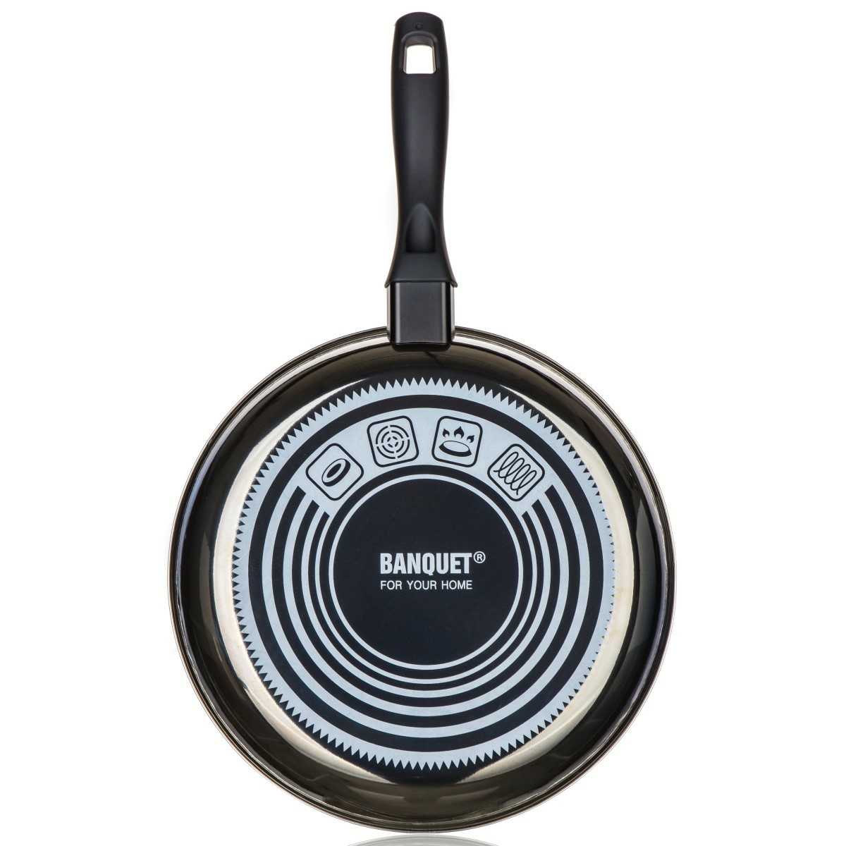 Banquet Pánev smaltovaná METALLIC Black 28 cm, s nepřilnavým povrchem, 28 cm - thumb (1)