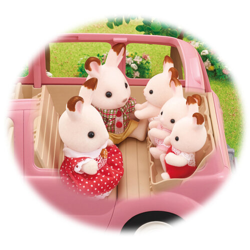 Sylvanian Familie 5535 Familienauto Rosa Van