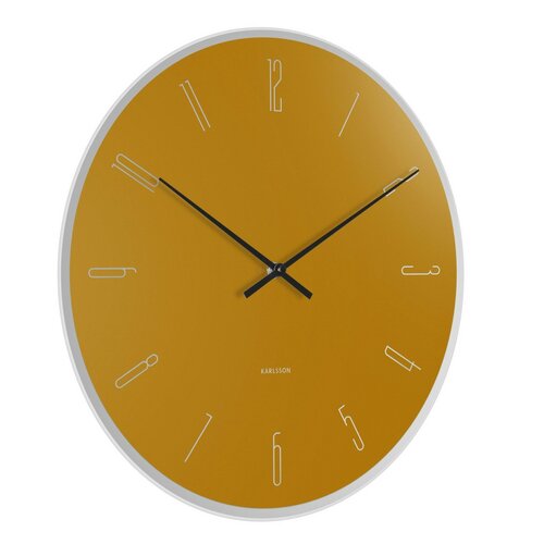 Karlsson 5800YE designové nástěnné hodiny, pr. 40 cm