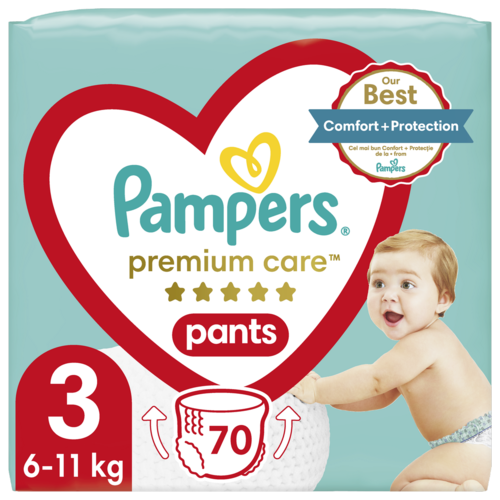 Pampers Pleny Premium Care Pants 70 ks, velikost 3