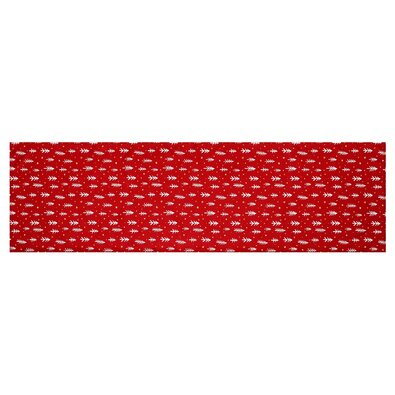 Traversă de masă Copaci de Crăciun 40 x 150 cm, roșu