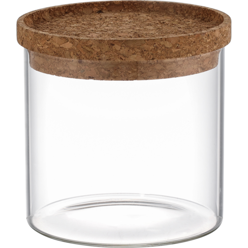 4Home Szklany pojemnik do żywności z pokrywką Cork, 450 ml