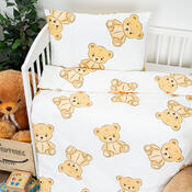 Lenjerie de bumbac pentru pătuț 4Home Teddies, 100x 135 cm, 40 x 60 cm