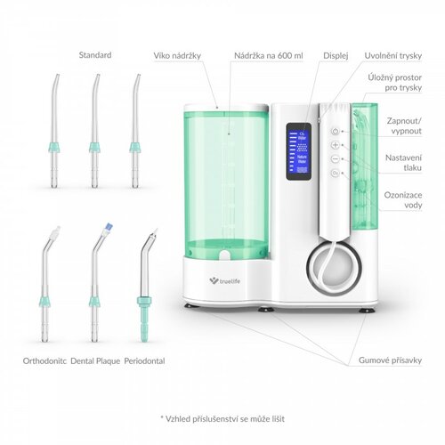 TrueLife interdentális zuhanyzó AquaFloss StationO300 Ozone