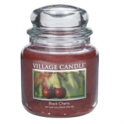 Village Candle Vonná sviečka Čierna čerešňa - Black Cherry, 397 g