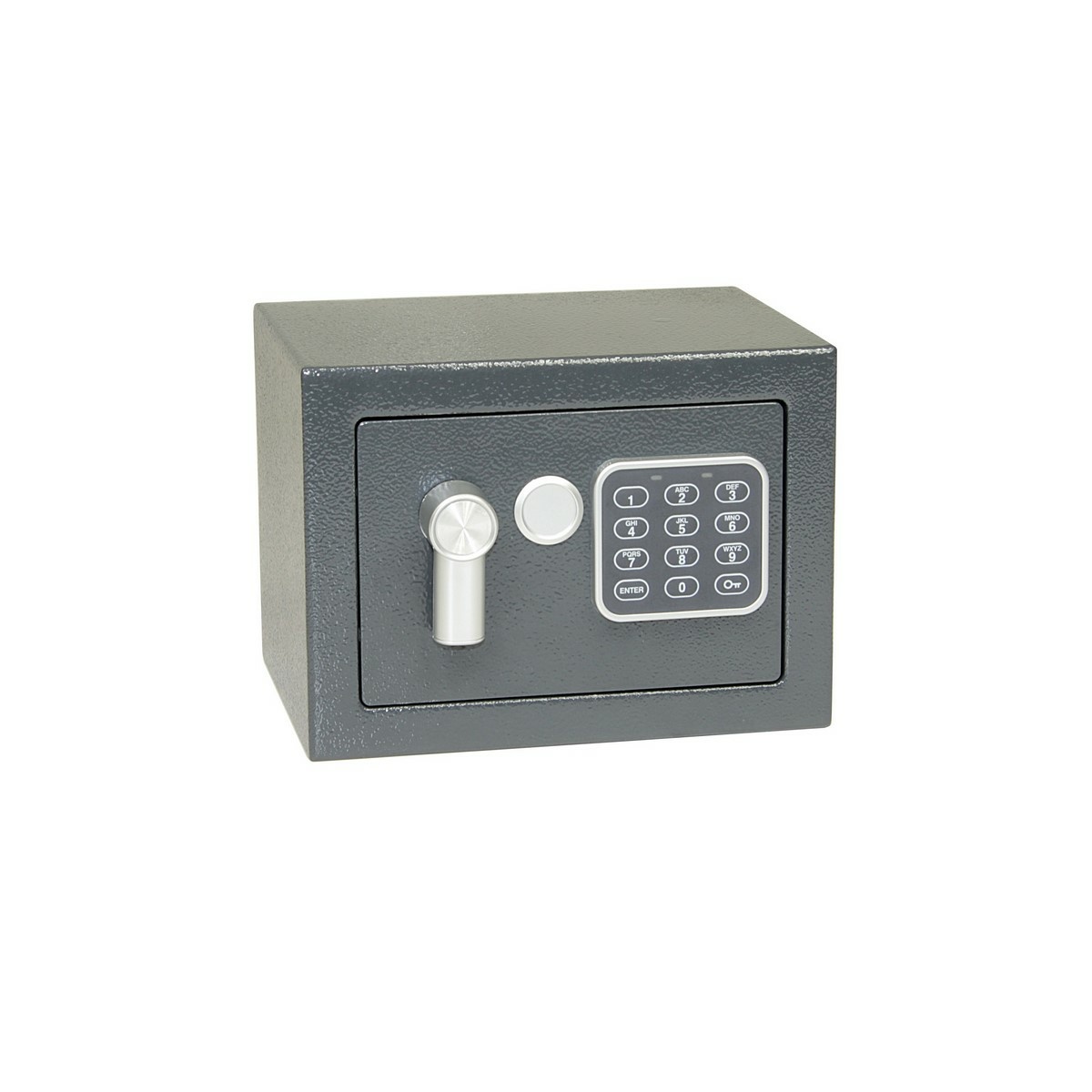 Ocelový sejf s elektronickým zámkem, číselnou  klávesnicí a páčkou k otevření RS.17.EDK