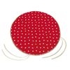 Bellatex Sedežna blazina Adéla gladka okrogla Srcardeča, 40 cm