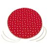 Bellatex Siedzisko Adéla gładkie okrągłe Serduszka czerwony, 40 cm