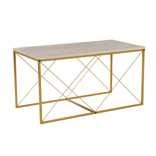 Couchtisch Defne Gold Travertine