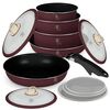 BerlingerHaus Set de 12 piese de vase cu mâner detașabil Leonardo