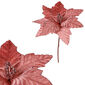 Floare de Crăciuniță 22 cm,catifea, roz