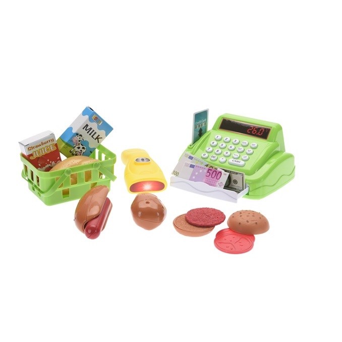 Detský hrací set Pokladňa, zelená
