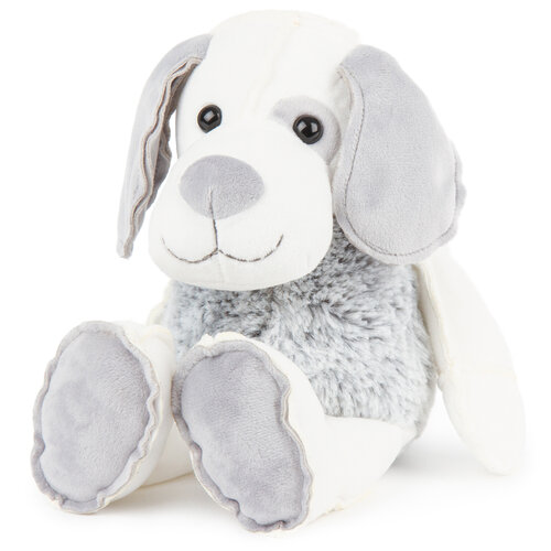 Pies pluszowy szaro-biały, 30 cm