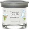 Yankee Candle ароматична свічка Signature Tumbler у склі мала Clean Cotton, 122 г