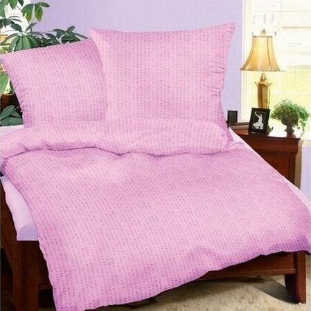 Lenjerie pat 1 pers. violet, creponată, 140 x 200 cm, 70 x 90 cm 140