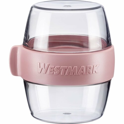 Westmark Dwuczęściowy pojemnik na przekąski MINI, 400 ml, różowy