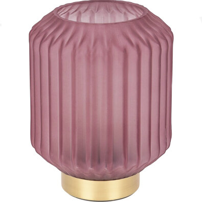 Veioză LED Coria, roz închis, 13 x 17 cm