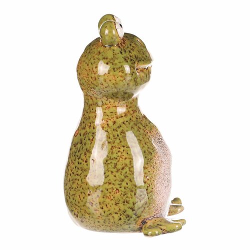 Gartendekoration für Zaun Frosch, 8 x 8 x 14 cm, Keramik
