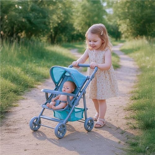 Baby Mix Cărucior sportiv pentru păpuși Lana mentol, 58,5 x 33 x 61,5 cm