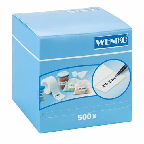 Wenko öntapadós címkék tálcán, 500 db