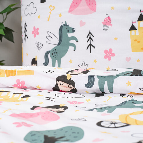 4Home Kinderbettwäsche aus Baumwolle Fairytale Dream, 140 x 200 cm, 70 x 90 cm