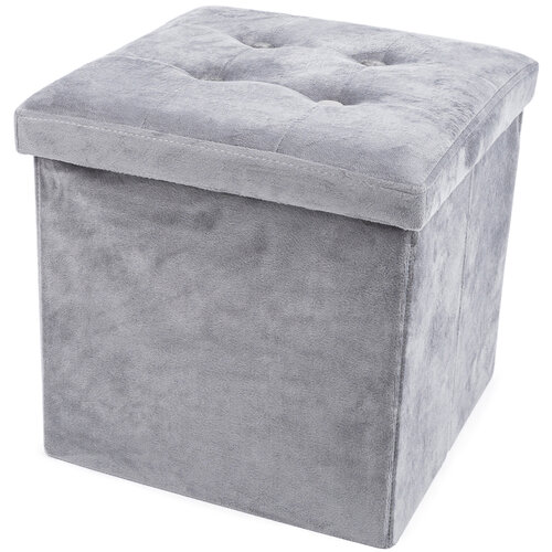 Sklopni stolček za shranjevanje Halden, 38 x 38 x38 cm, sv, siva