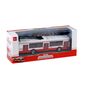 Trolejbus Rappa metalowy czerwony, 16 cm