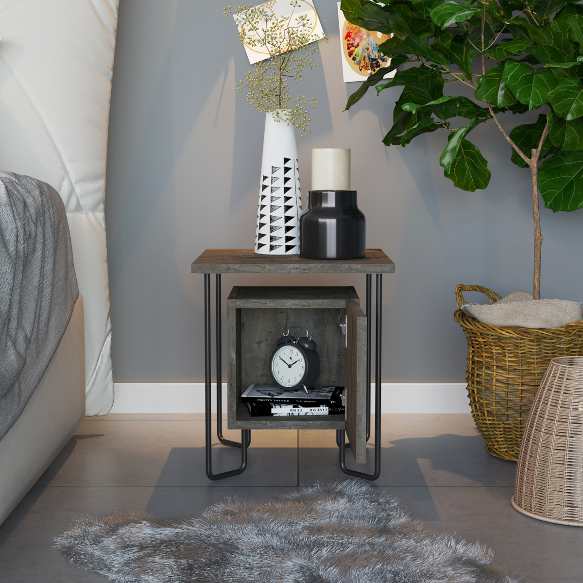 Noční stolek Acres Nightstand Dark Coffee - thumb (2)